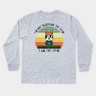 I'm Not Blocking the View, I am The View Kids Long Sleeve T-Shirt